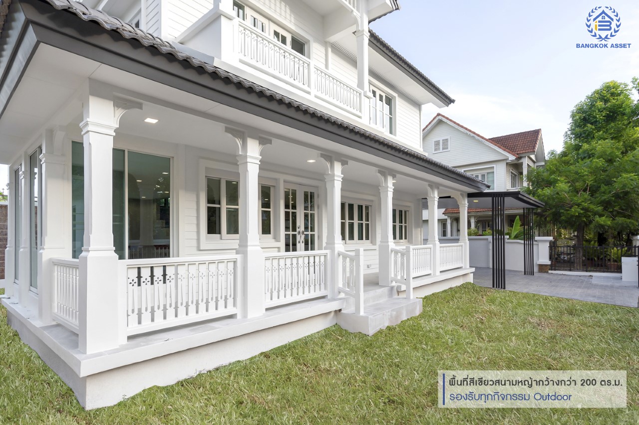 คฤหาสน์มือสองตกแต่งใหม่ ม.ลัดดารมย์ เพชรเกษม69  ตกแต่งหรูหราดีไซน์สุด Classic เนื้อที่ 103.2 ตร.ว. ฟังก์ชันจัดเต็ม 4 ห้องนอน 4 ห้องน้ำ จอดรถได้ถึง 4 คัน พร้อมพื้นที่สนามหญ้าด้านข้างกว้างกว่า 200 ตร.ม. บนทำเลศักยภาพ เชื่อมต่อหลายเส้นทาง ใกล้เดอะมอลล์บางแค จุดขึ้นทางด่วน "เพชรเกษม" และรถไฟฟ้าสายสีน้ำเงิน "สถานีหลักสอง"...